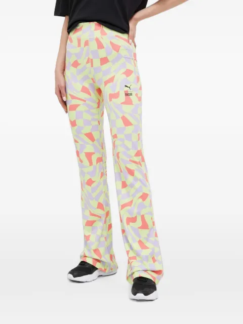 PUMA x The Ragged Priest abstract-print flared trousers