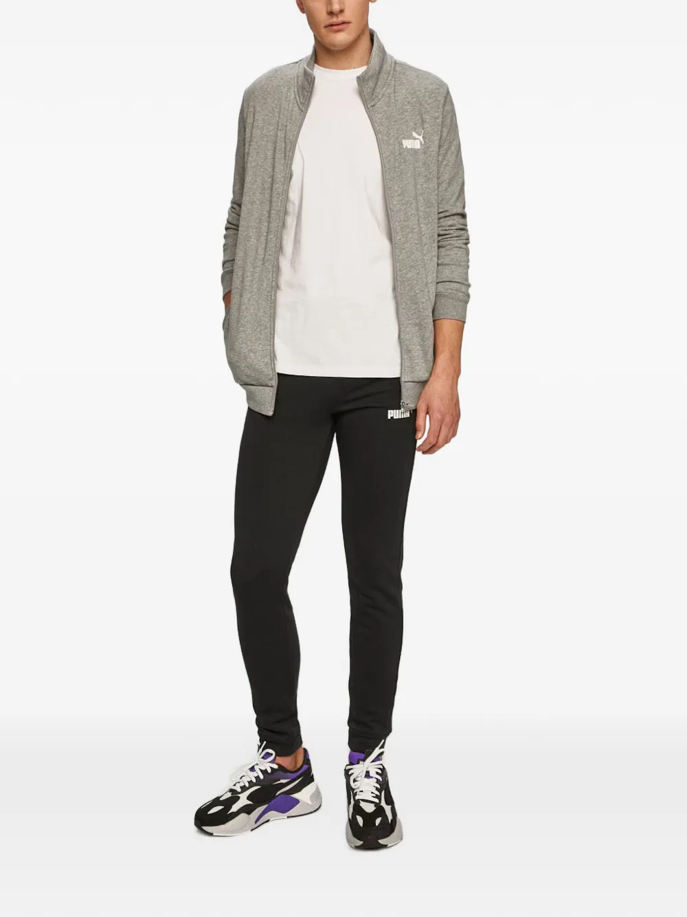 PUMA logo-print zip-up tracksuit (set of two) Grijs