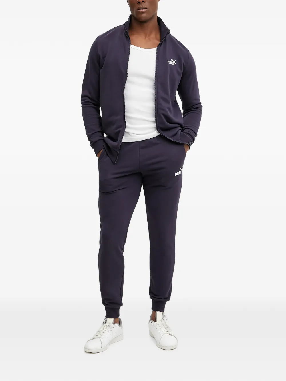 PUMA Essentials trainingspak met rits en logo-print Blauw