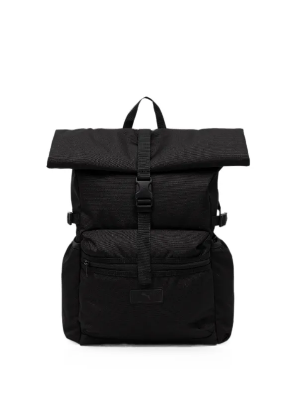 black leather puma backpack Women's Poppy in Memory Cloth with Laptop Sleeve, Luggage Strap & Water Bottle Pockets, Black/Gold, One Size : Clothing, Shoes & Jewelry PUMA Tour Backpack PUMA roll-top buckle-fastening Backpack |