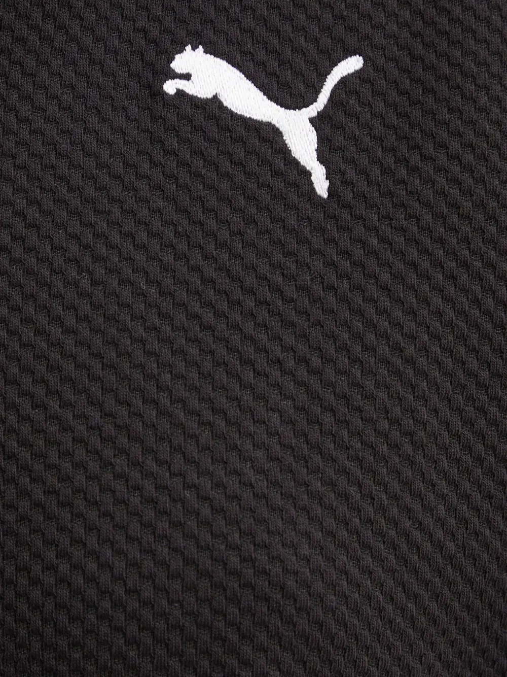 PUMA Hoodie met geborduurd logo Zwart