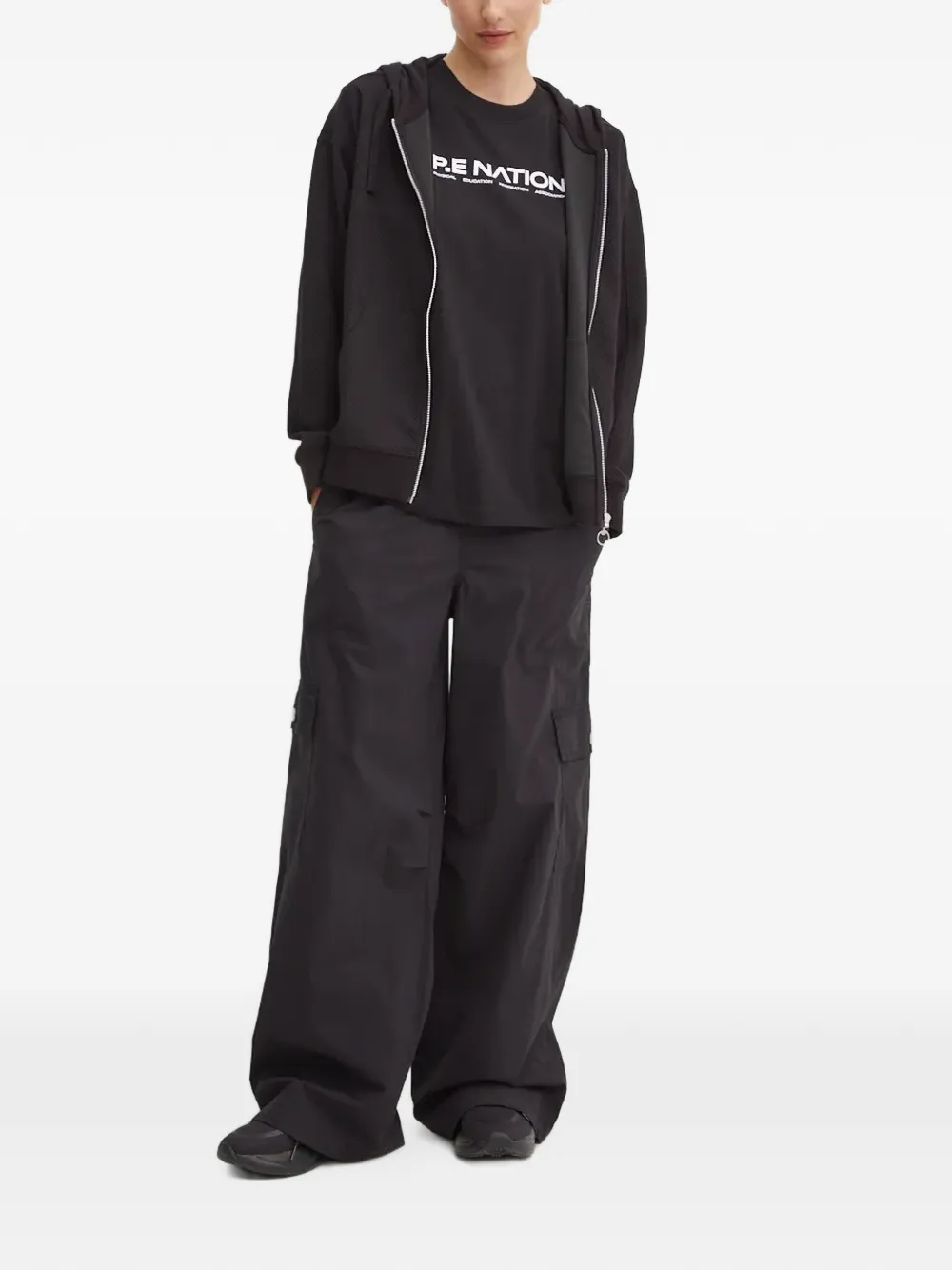 PUMA Hoodie met geborduurd logo Zwart