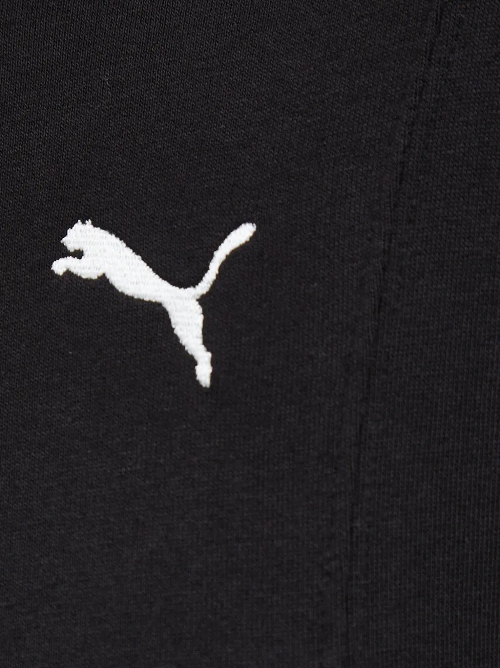 PUMA Hoodie met geborduurd logo Zwart