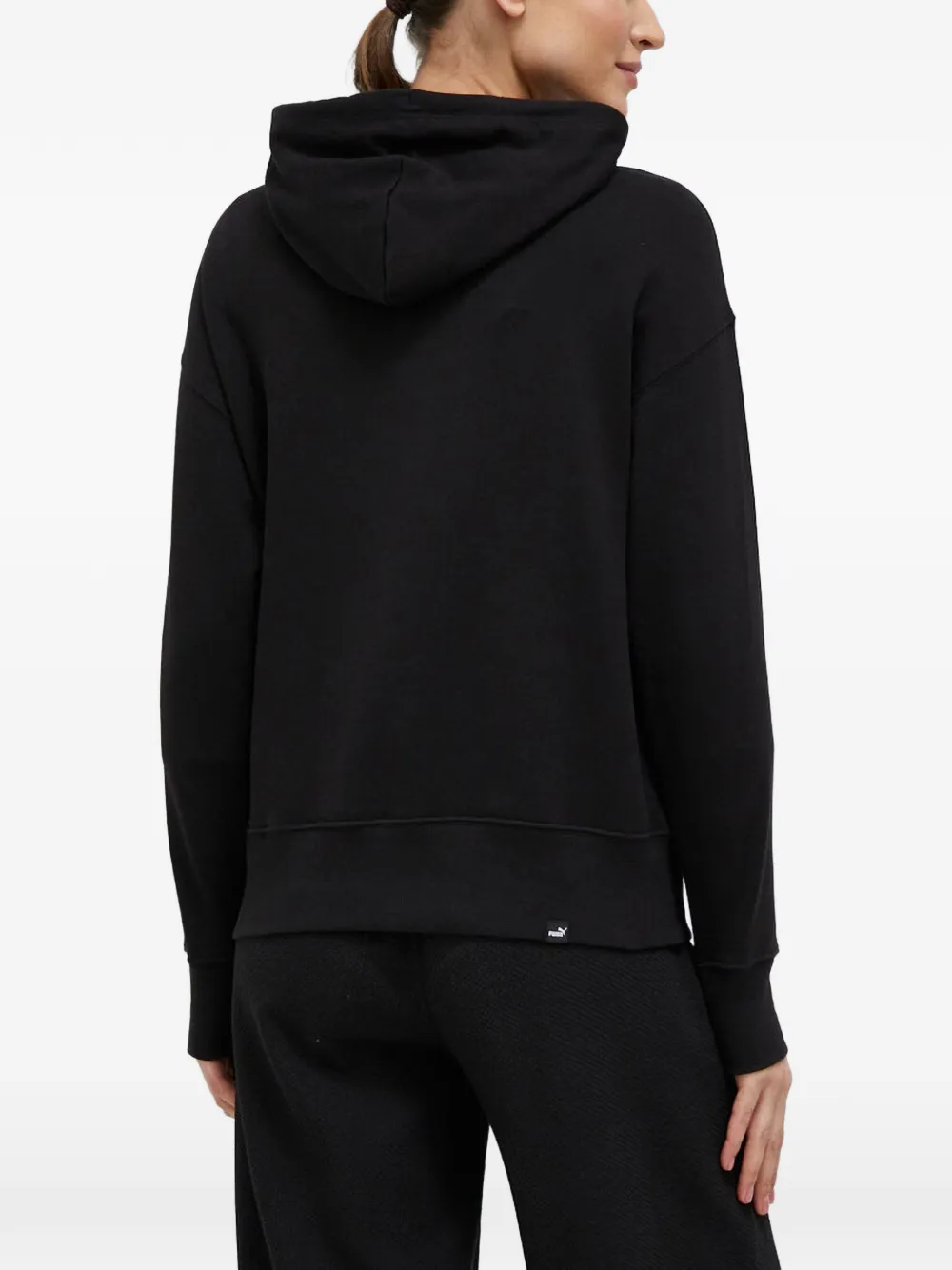 PUMA Hoodie met geborduurd logo Zwart