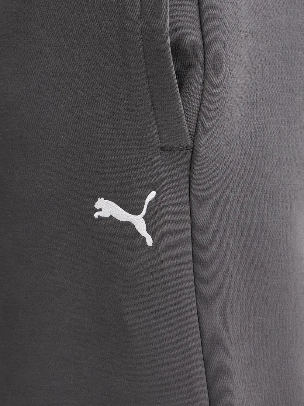 PUMA Trainingsbroek met geborduurd logo Grijs
