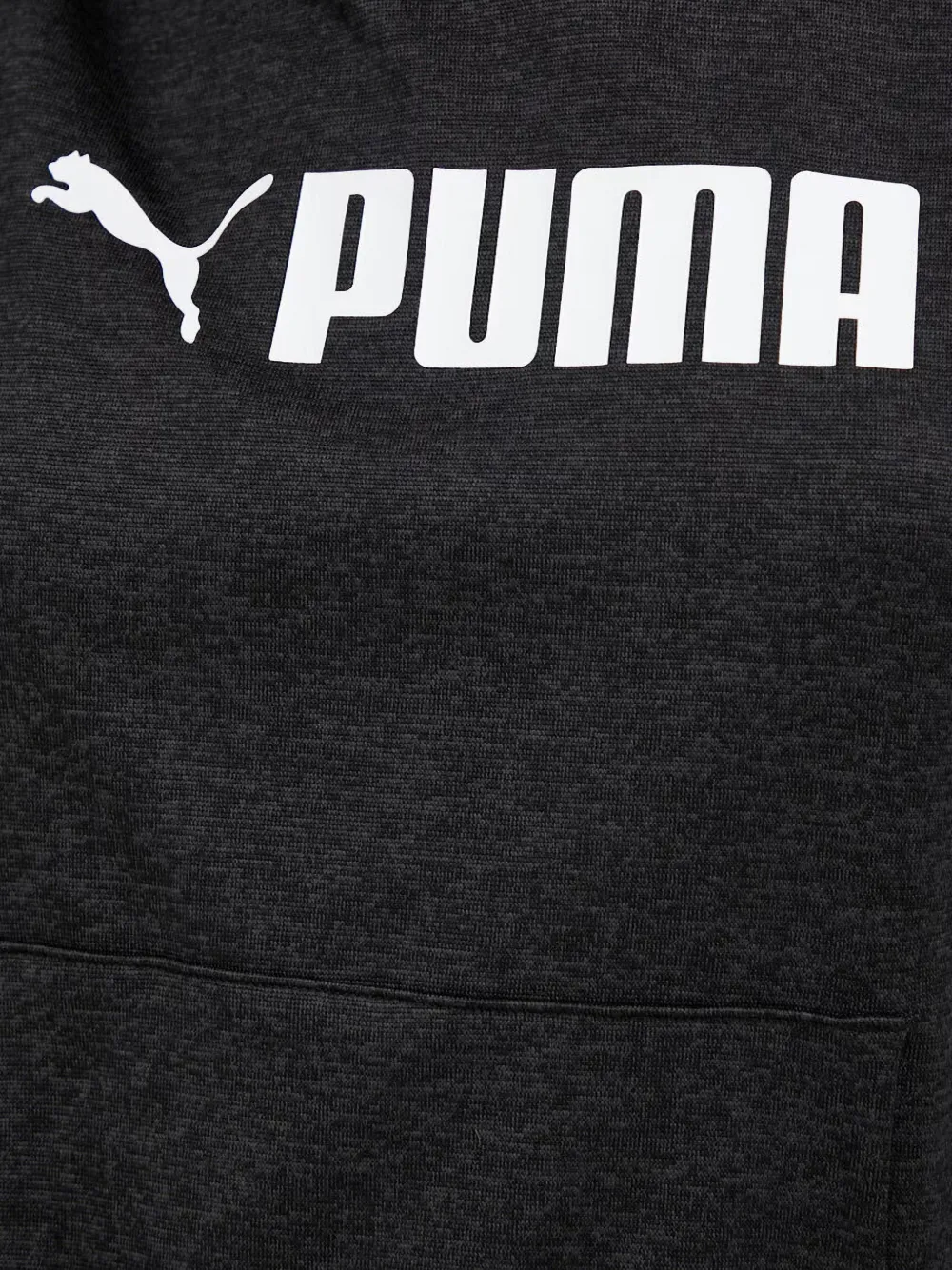 PUMA Hoodie met logoprint Zwart