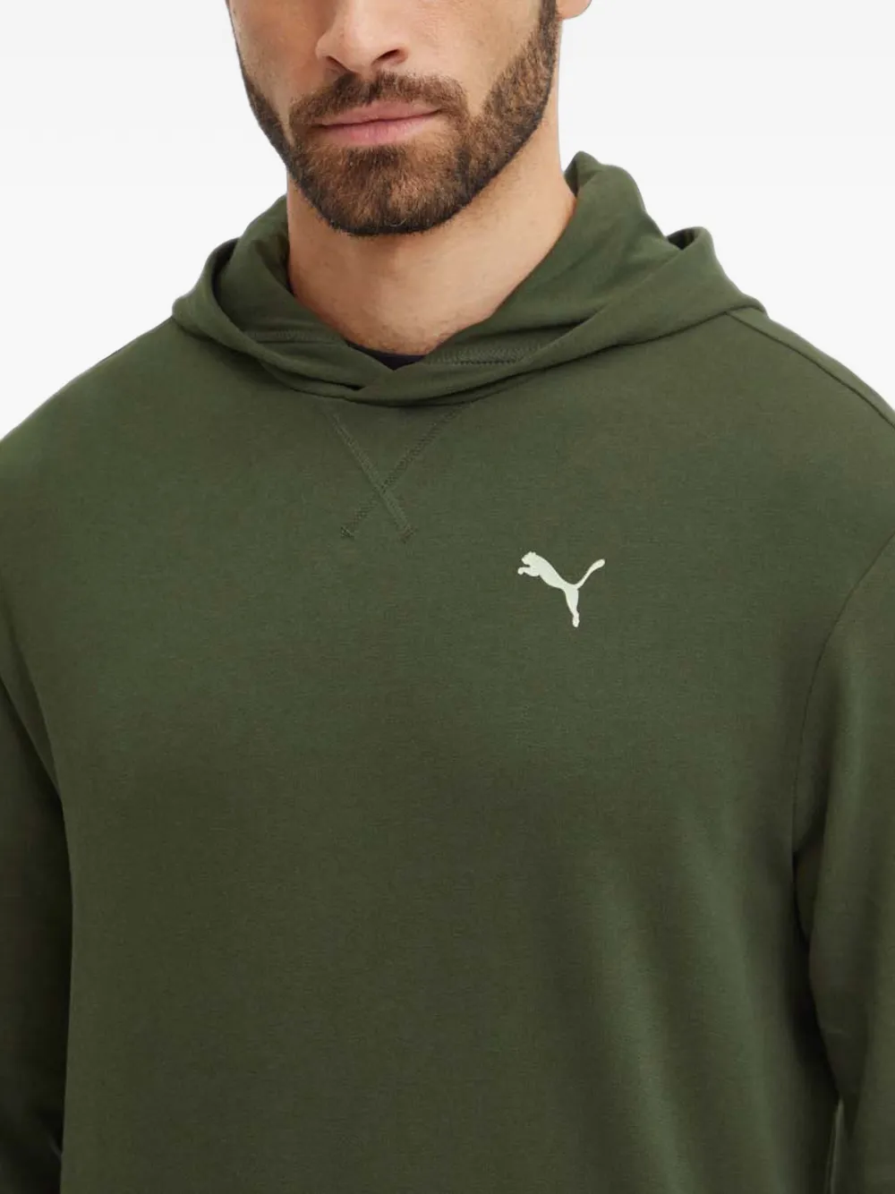 PUMA Hoodie met logoprint Groen