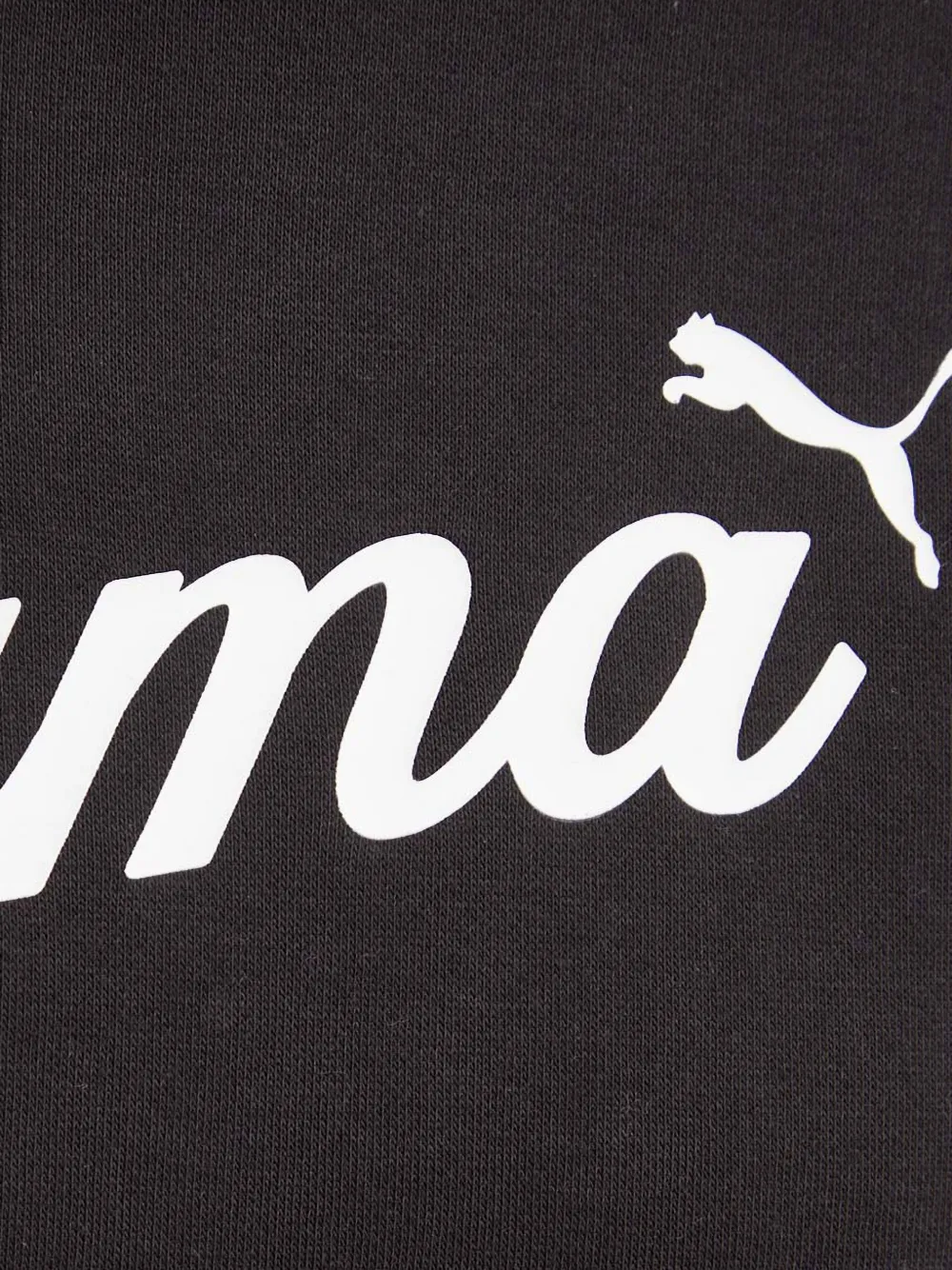 PUMA Hoodie met logoprint Zwart