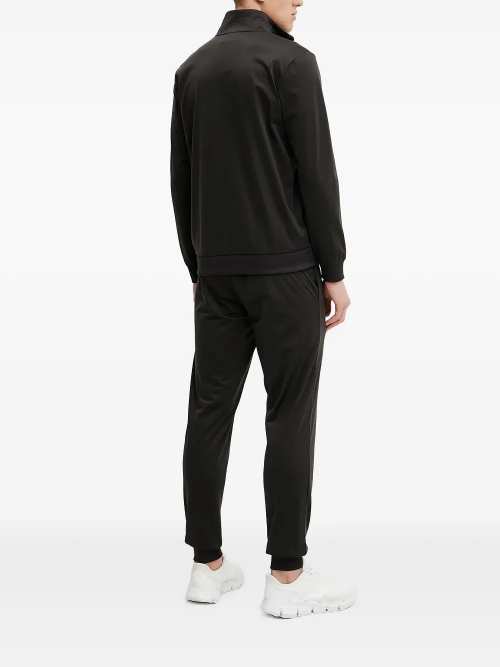 PUMA Trainingsjack met afwerking en logo-print Zwart
