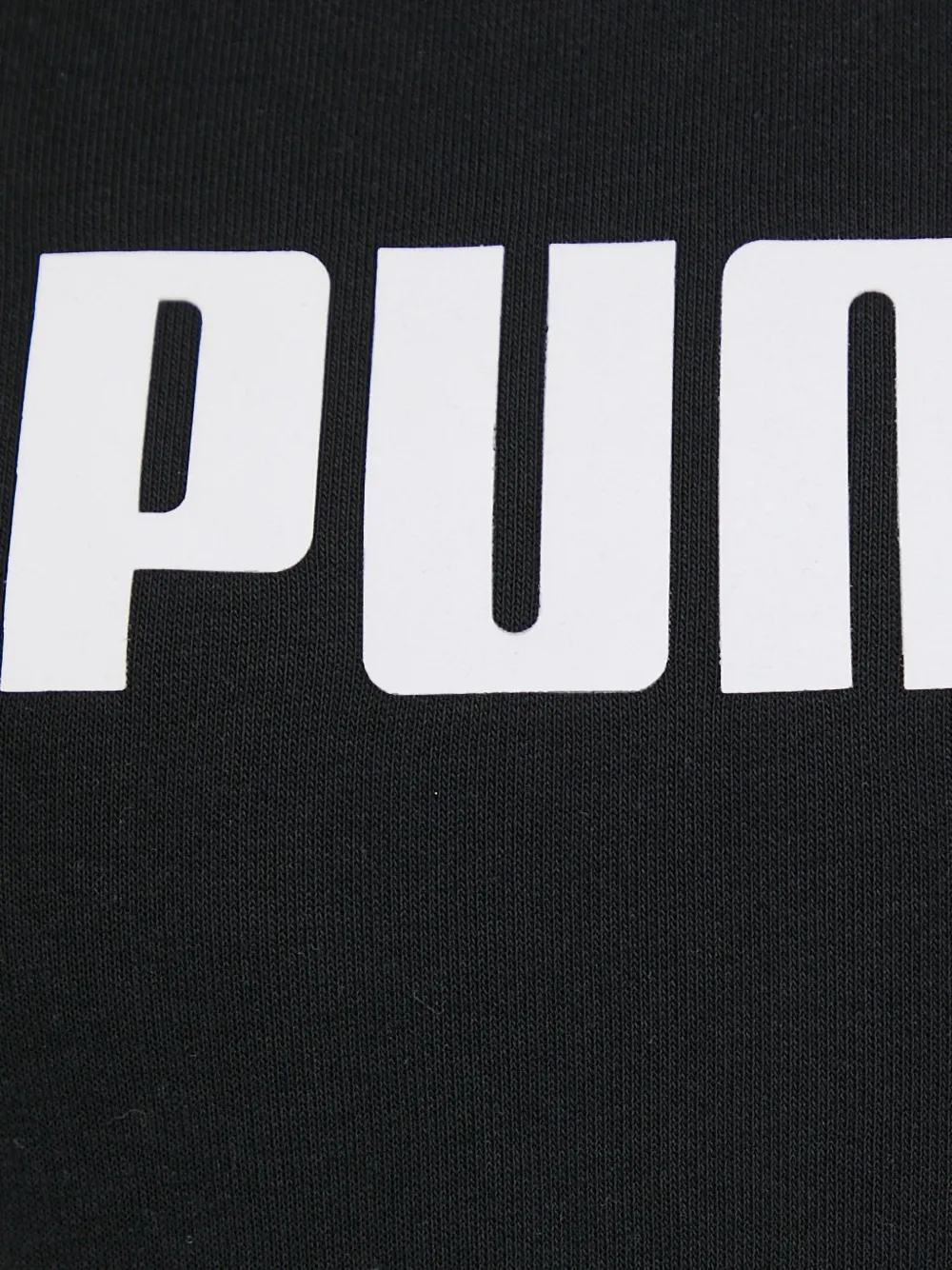 PUMA Hoodie met logoprint Zwart