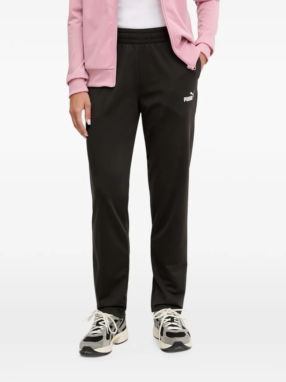 PUMA Poly logo-print tracksuit set Roze