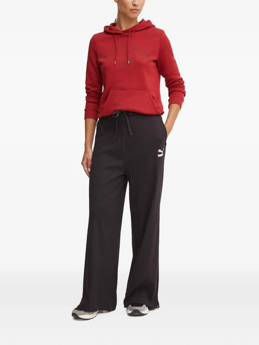 PUMA Trainingsbroek met trekkoord Zwart