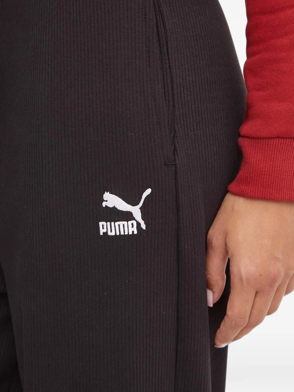 PUMA Trainingsbroek met trekkoord Zwart