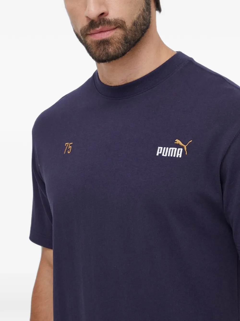 PUMA 75 Logo Celebration T-shirt Blauw