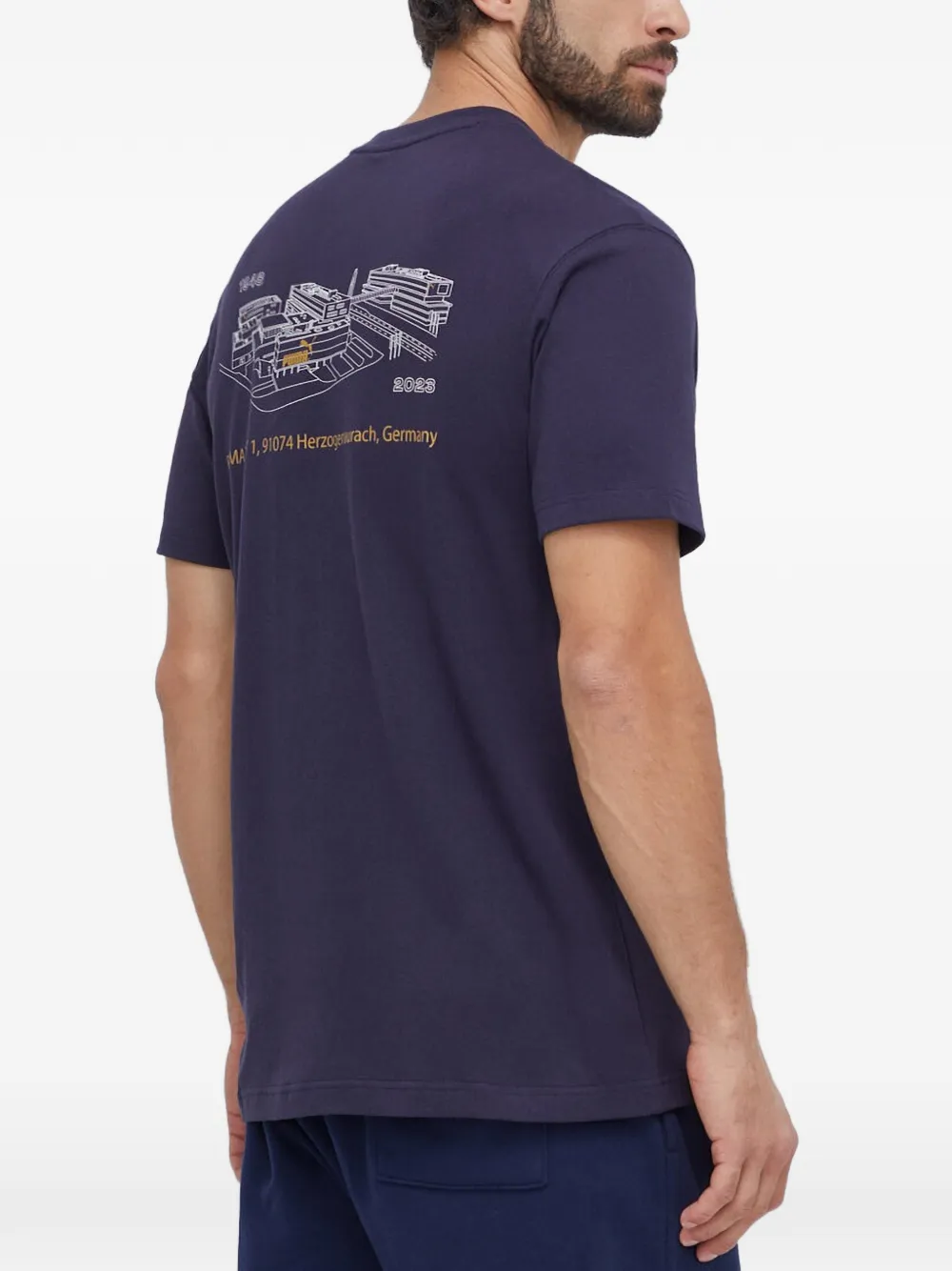 PUMA 75 Logo Celebration T-shirt Blauw