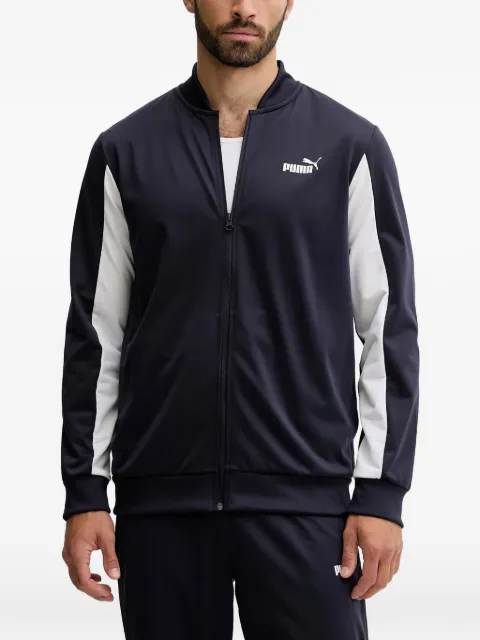 PUMA logo-print panelled tracksuit