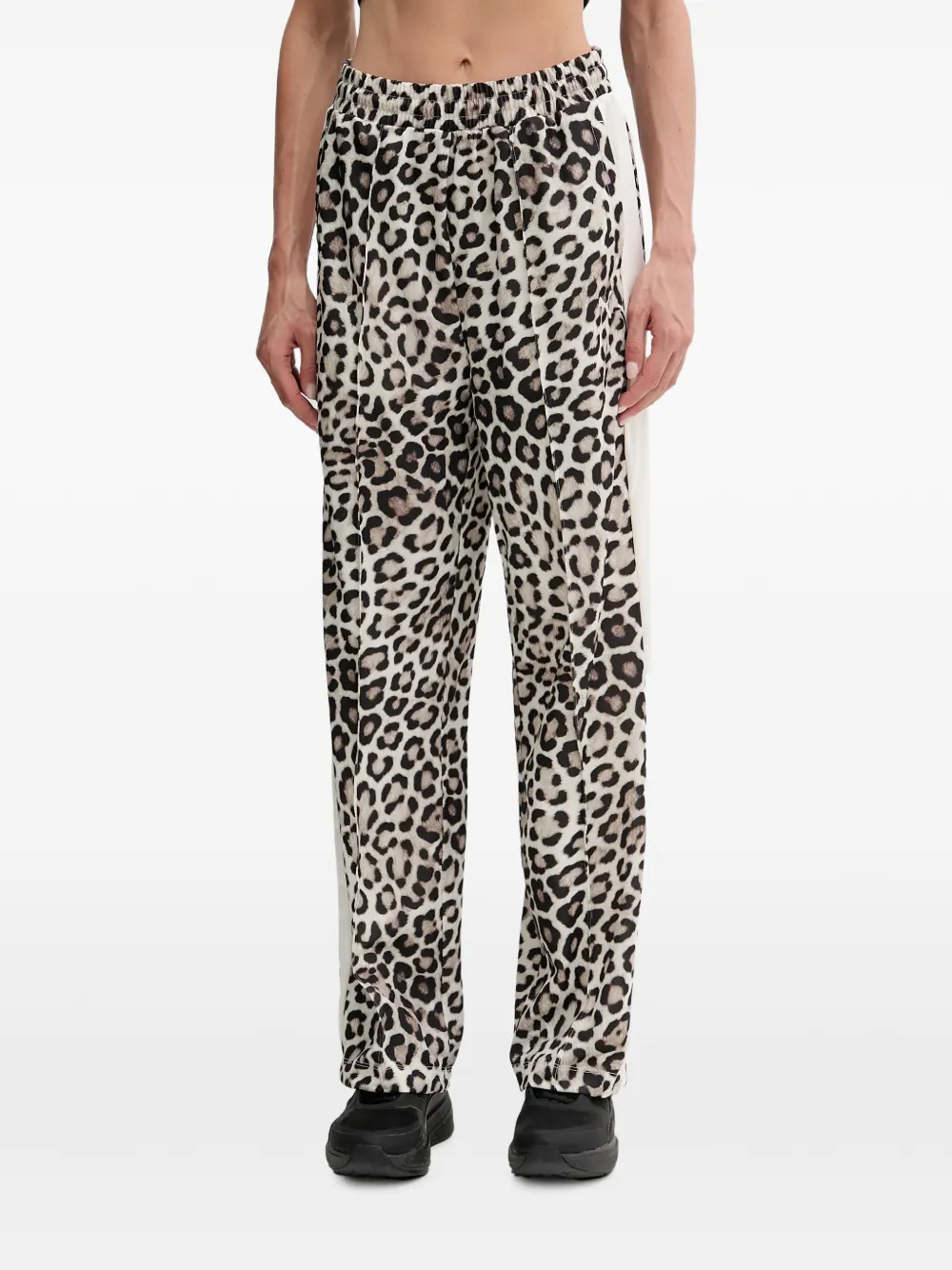 PUMA T7 trainingsbroek met luipaard-print Beige
