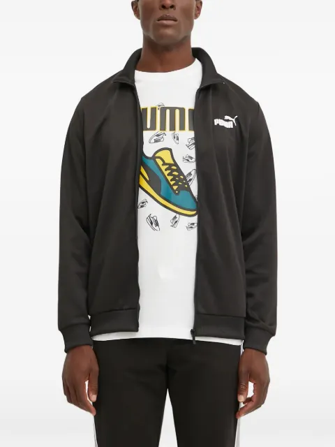 PUMA logo-print zip-up sweater