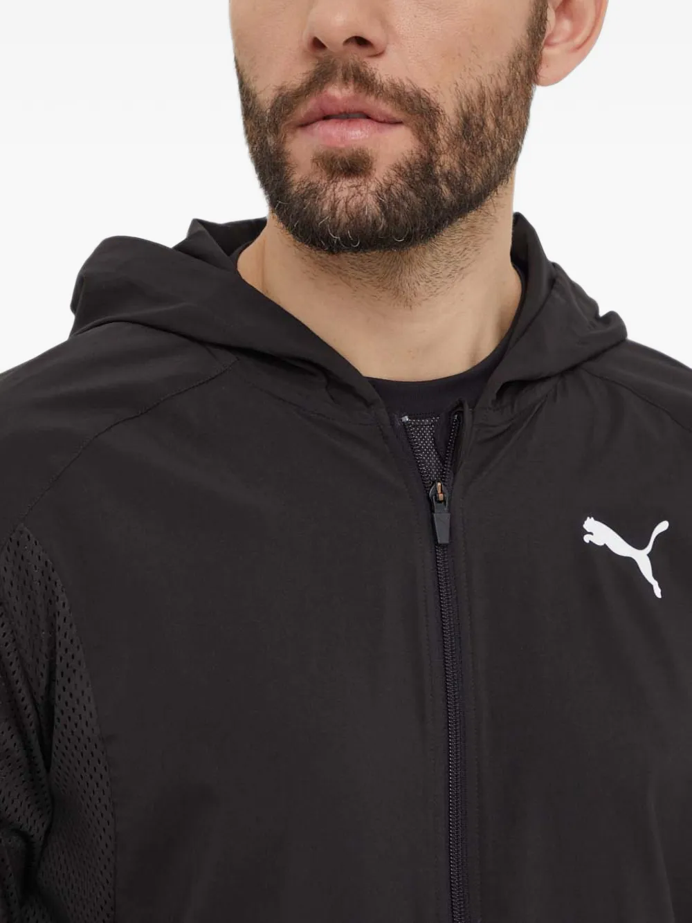 PUMA fit zip-up training jacket Zwart
