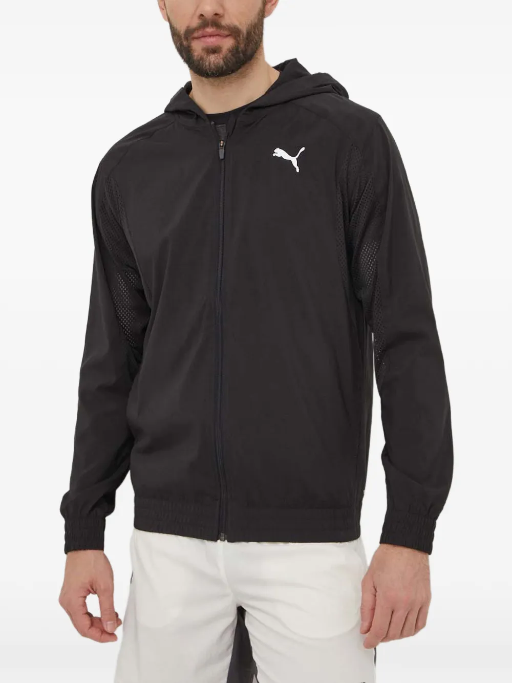 PUMA fit zip-up training jacket Zwart