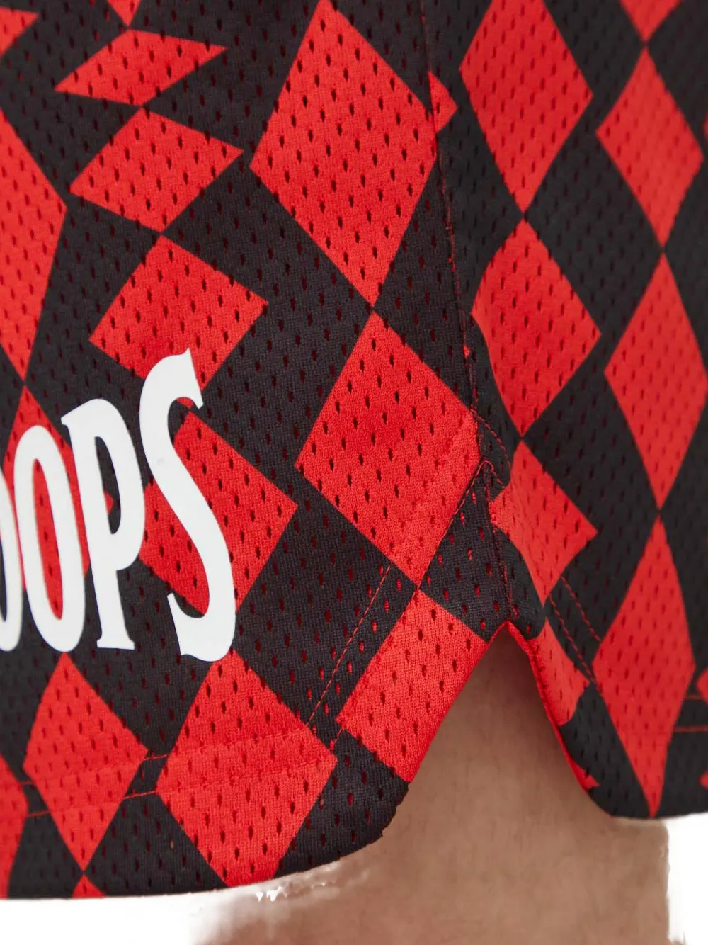 PUMA Hoops trainingsshorts met diamantprint Rood