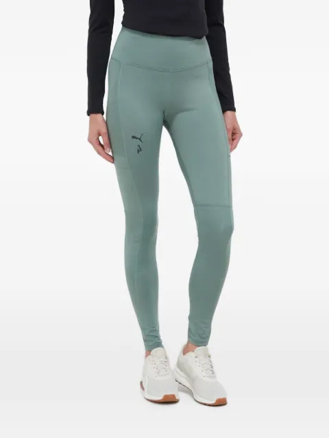 PUMA logo-print panelled leggins