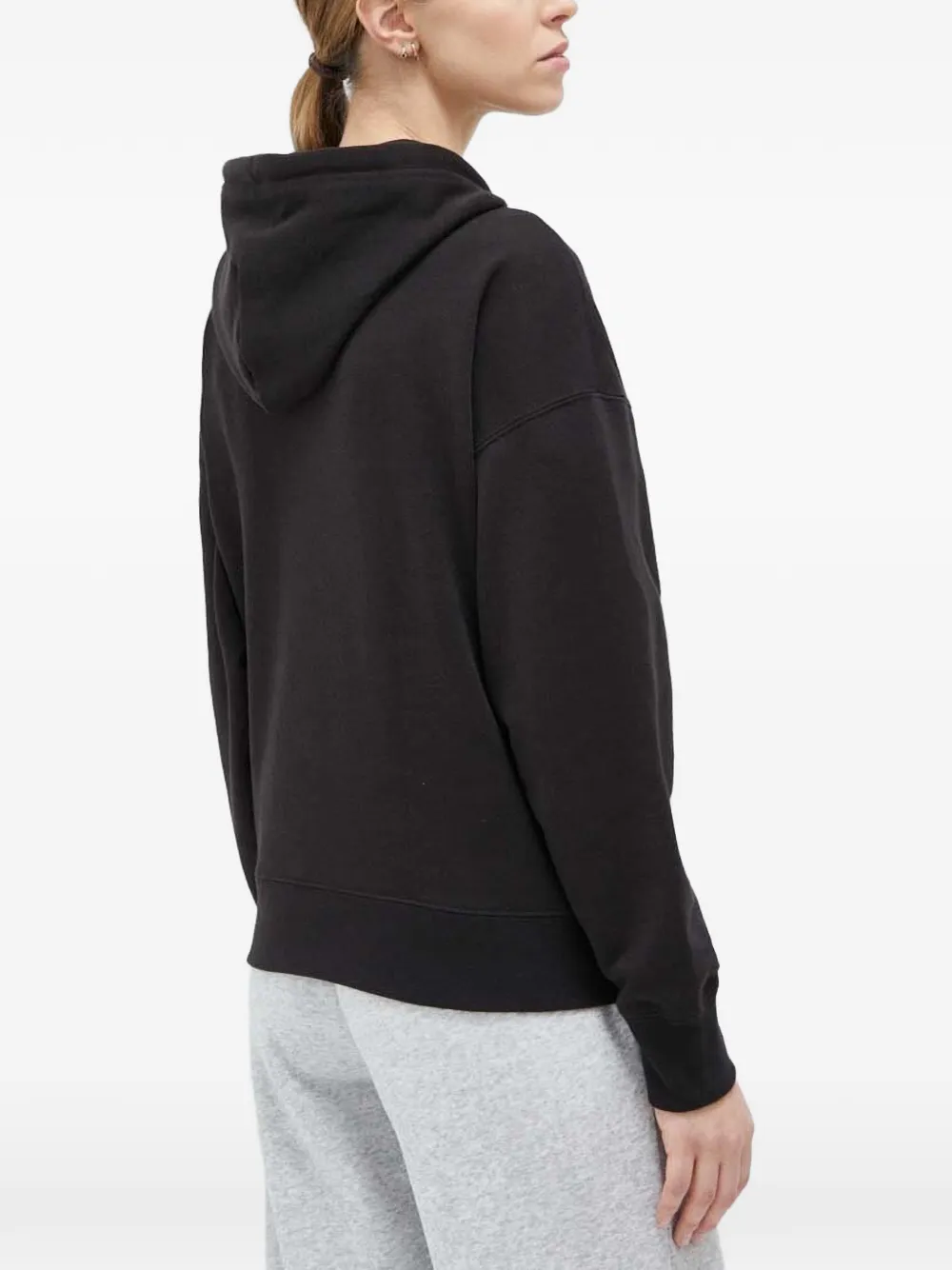 PUMA Hoodie met geborduurd logo Zwart