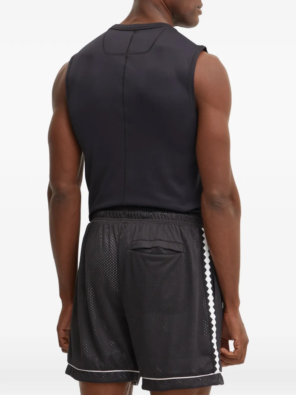 PUMA Shorts met logoprint Zwart