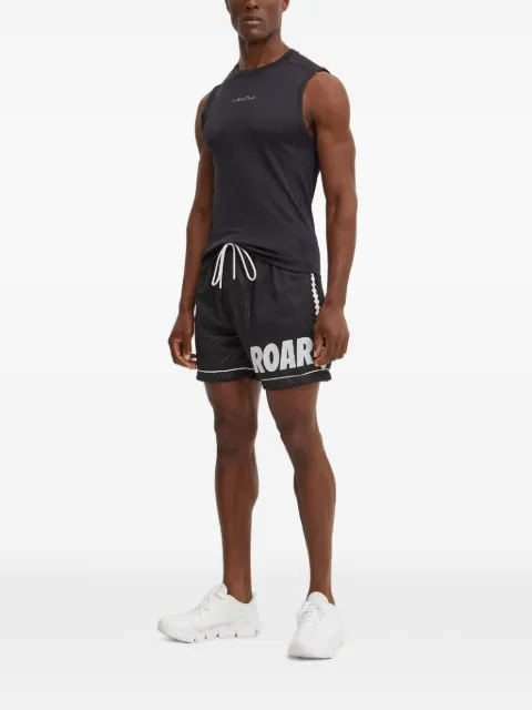 PUMA logo-print mesh shorts