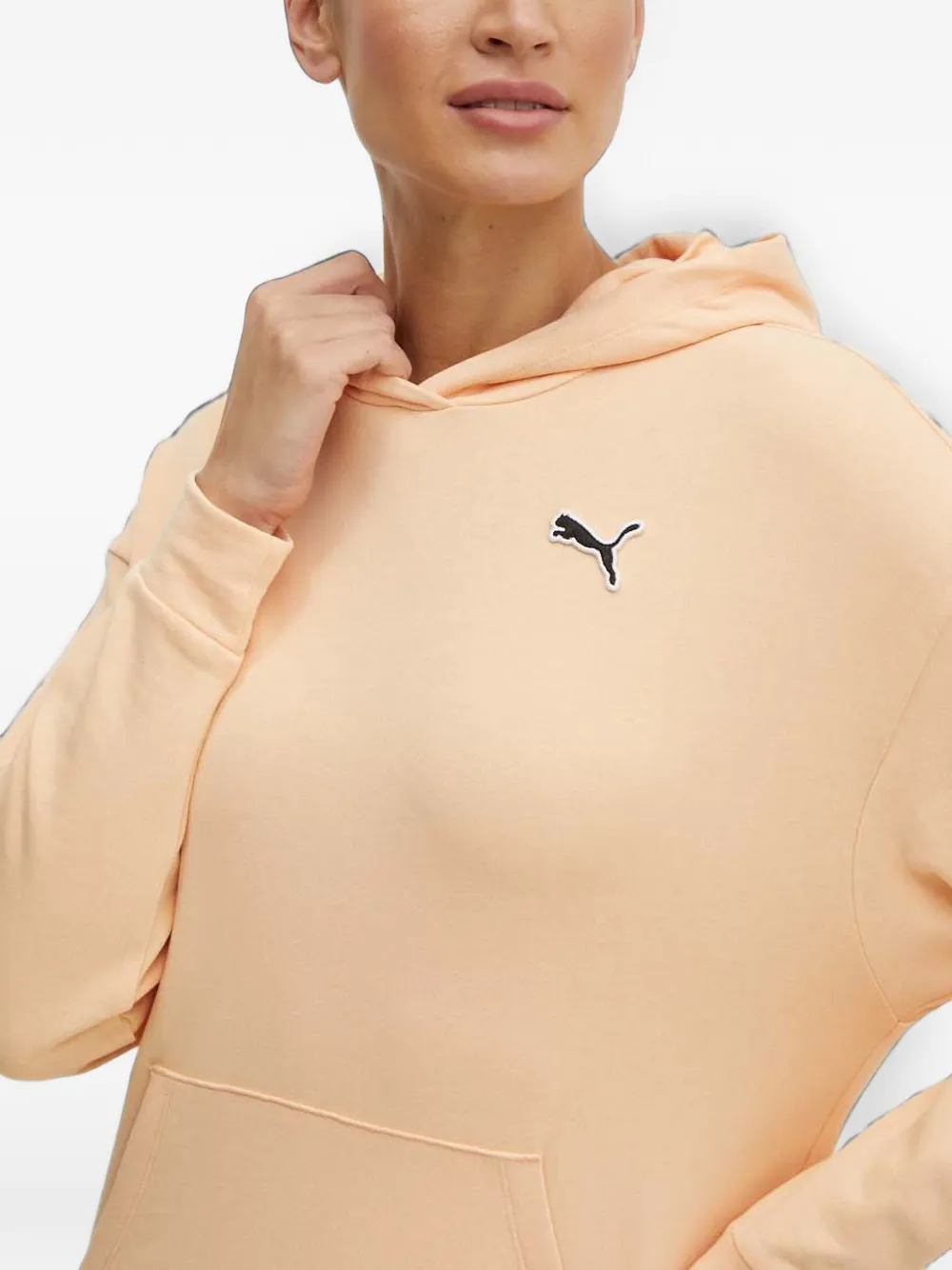 PUMA Hoodie met logopatch Oranje