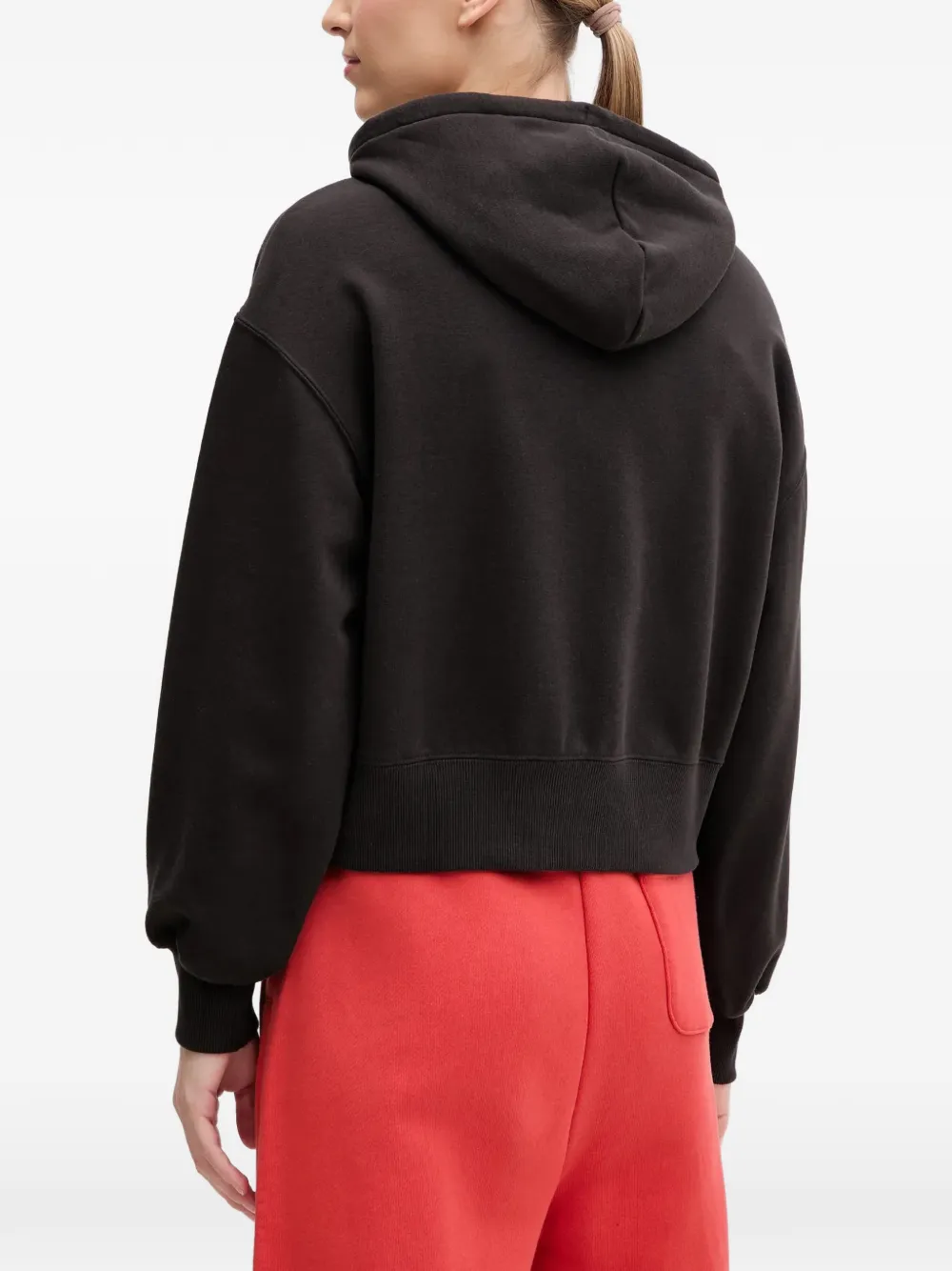 PUMA Hoodie met geborduurd logo Zwart
