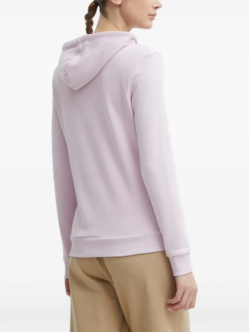 PUMA Hoodie met logoprint Paars