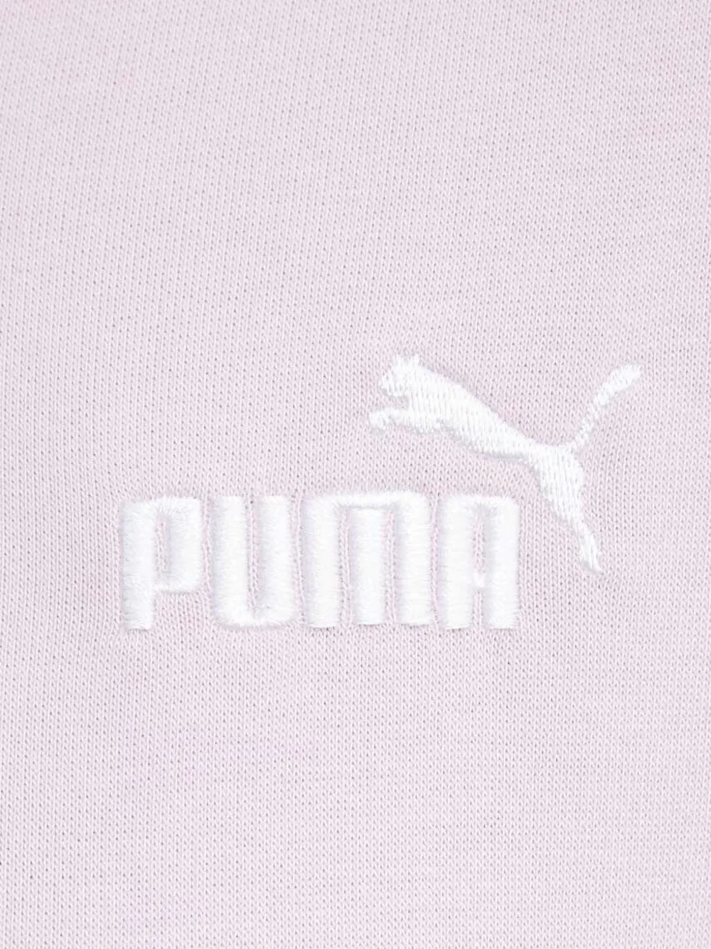 PUMA Hoodie met logoprint Paars