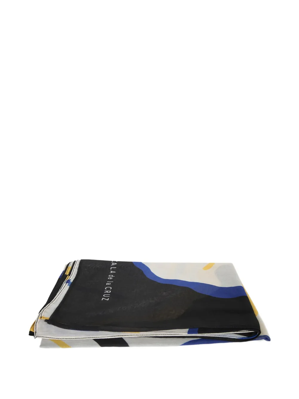 Cala de la Cruz abstract-print scarf - Nero