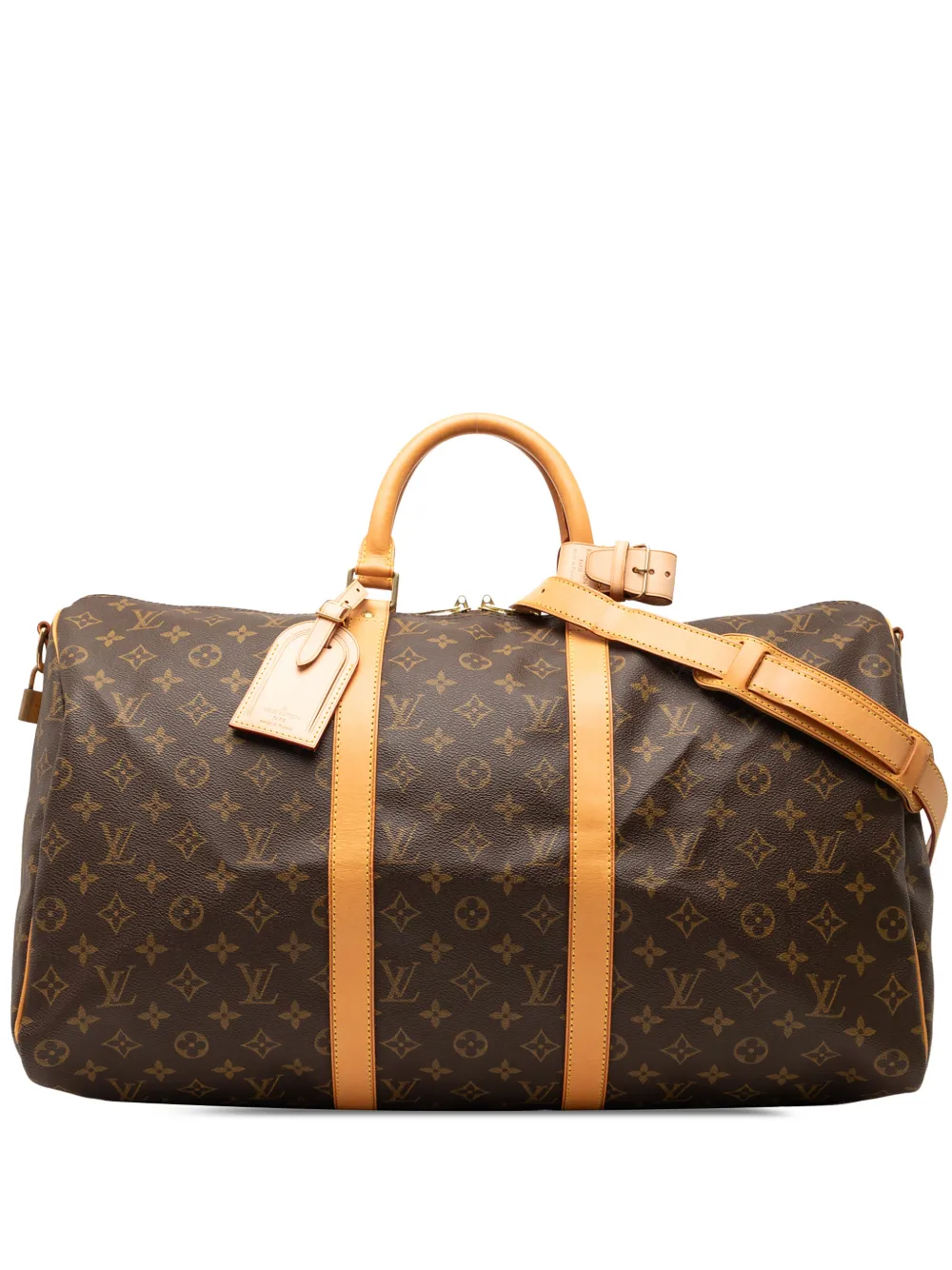Louis Vuitton Pre-Owned 2002 Keepall Bandouliere Reisetasche mit Monogramm 50cm - Braun