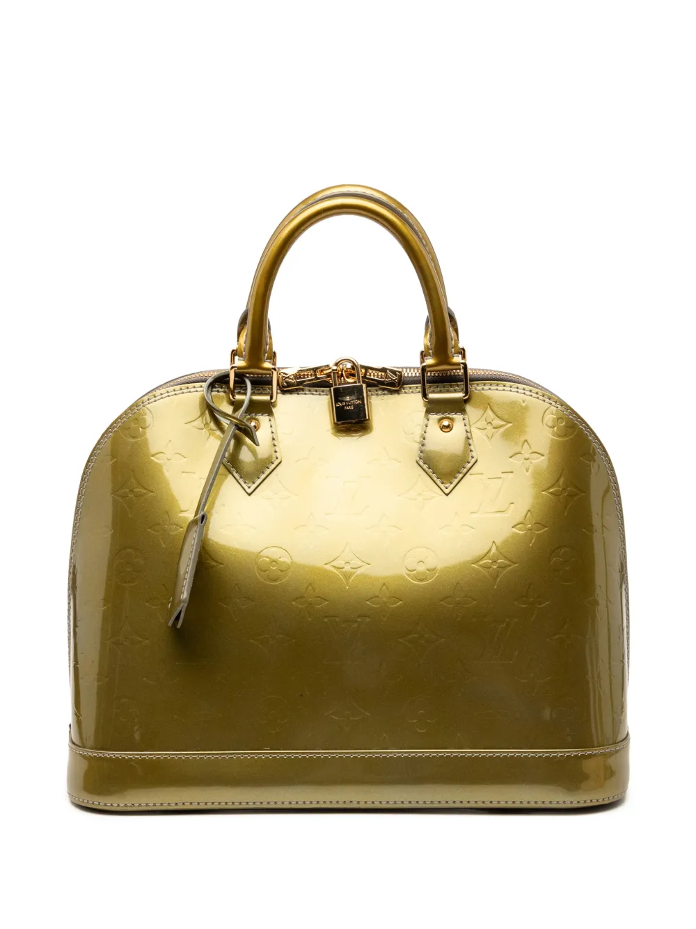 Louis Vuitton Pre-Owned Borsa a mano Alma PM in pelle Vernis con monogramma 2009 - Verde