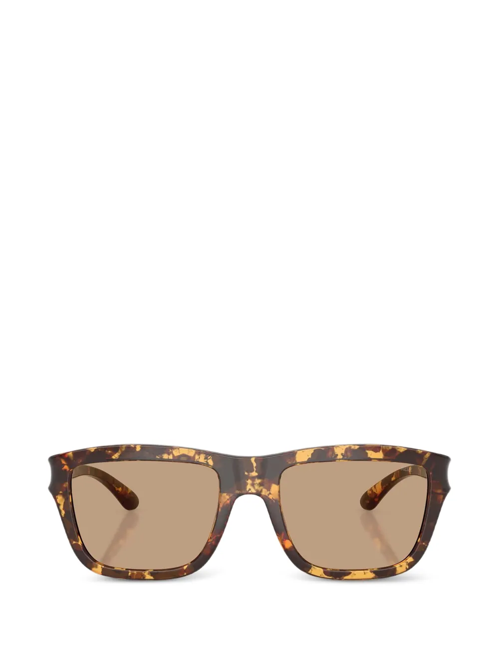 Diesel tortoiseshell-effect cut-out sunglasses - Braun