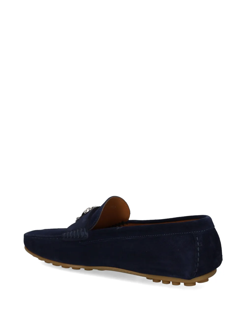 Roberto Cavalli logo-plaque loafers Blauw