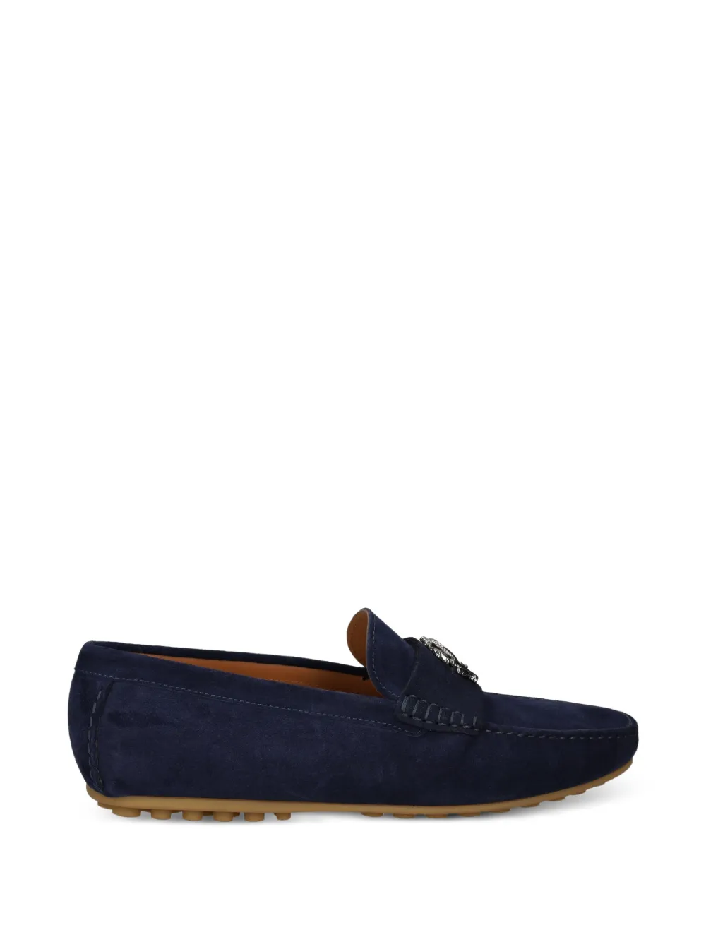Roberto Cavalli logo-plaque loafers - Blu