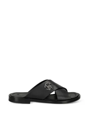 TOM FORD Leather Sandals | Black | FARFETCH