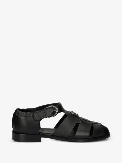 Roberto Cavalli logo-appliqué sandals