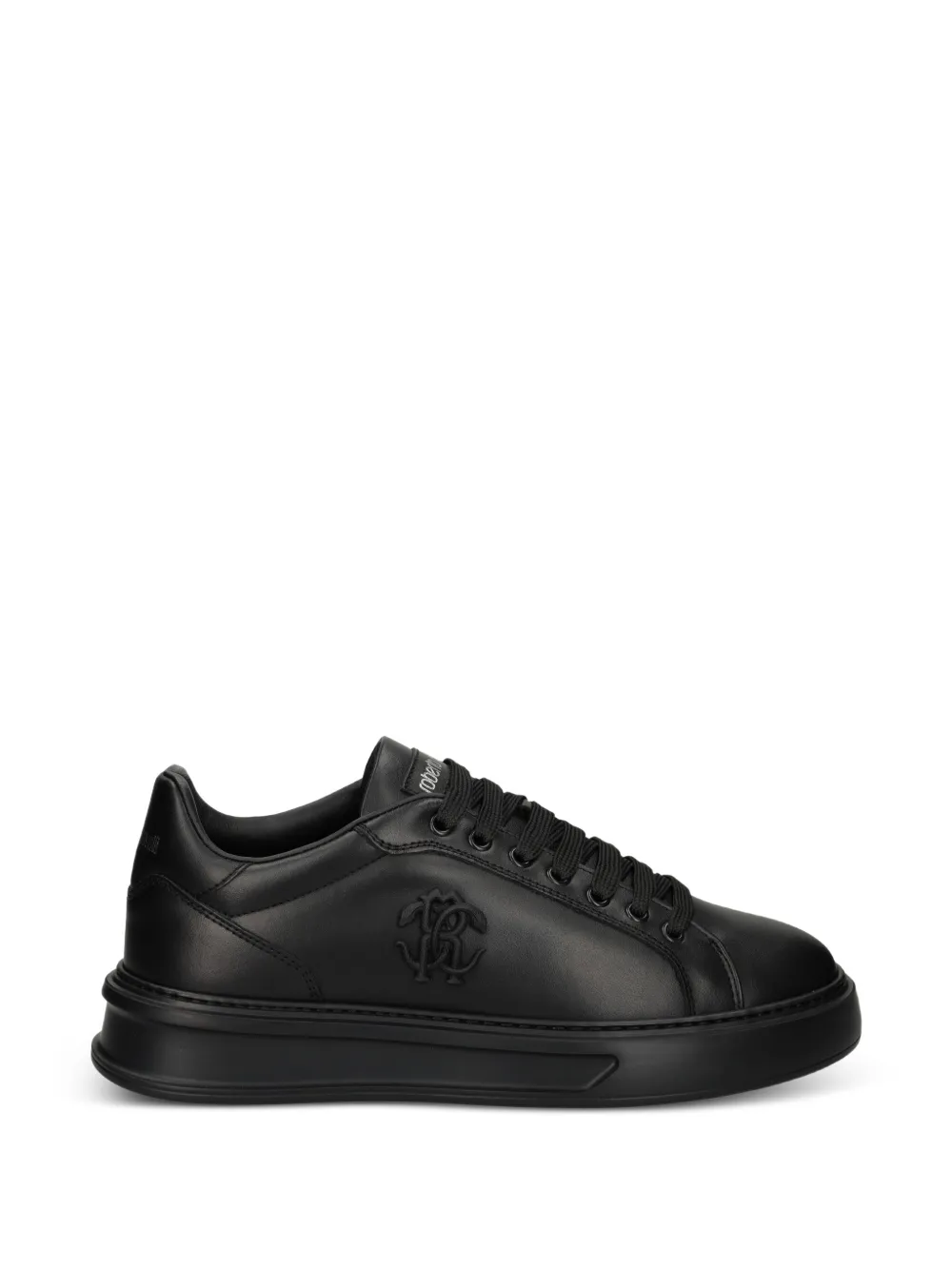 Roberto Cavalli logo-appliqué sneakers - Nero