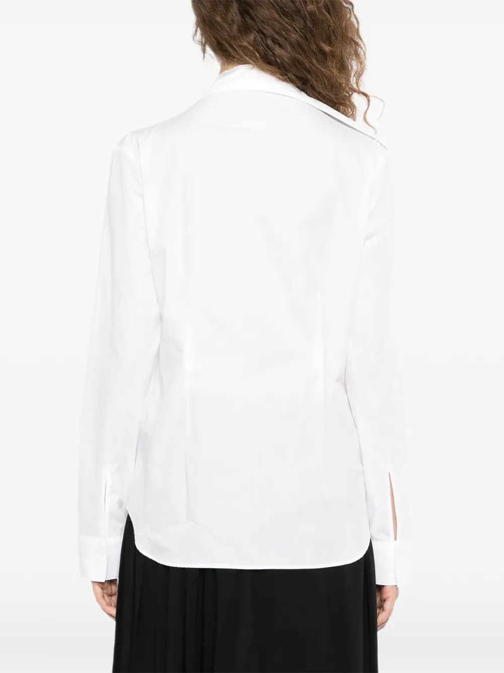 Yohji Yamamoto Gestrikte blouse Wit