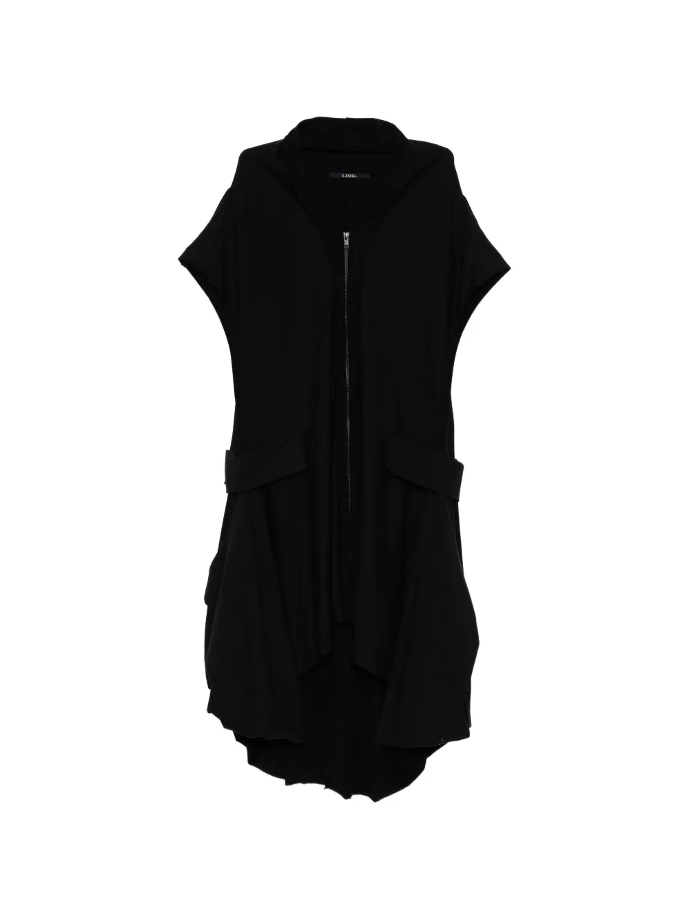 Limi Feu zip-up hooded dress - Black