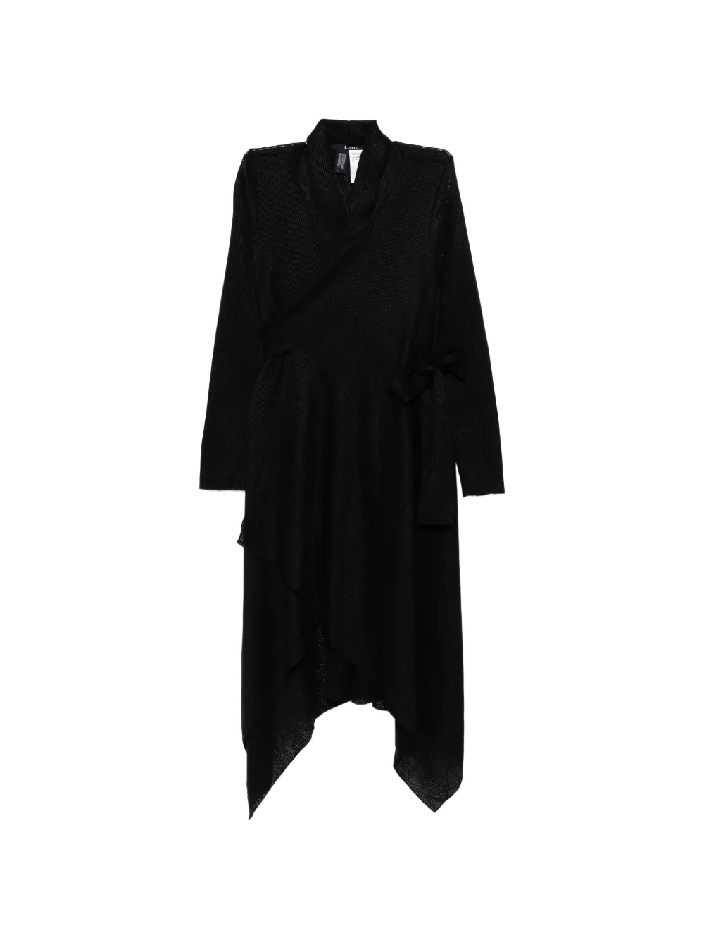 Limi Feu ribbed asymmetric cardigan - Schwarz