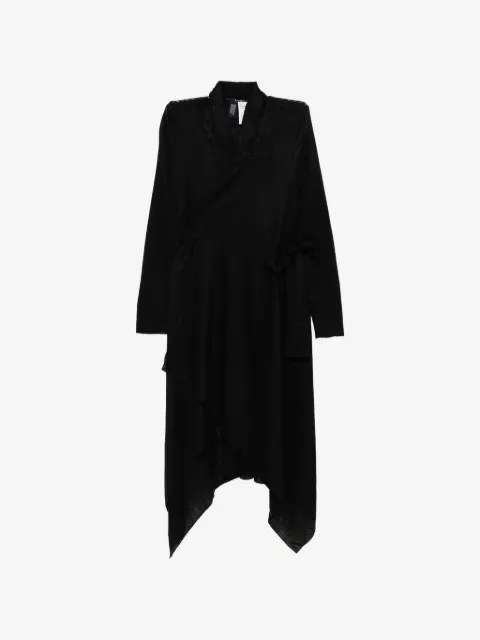 Limi Feu ribbed asymmetric coat