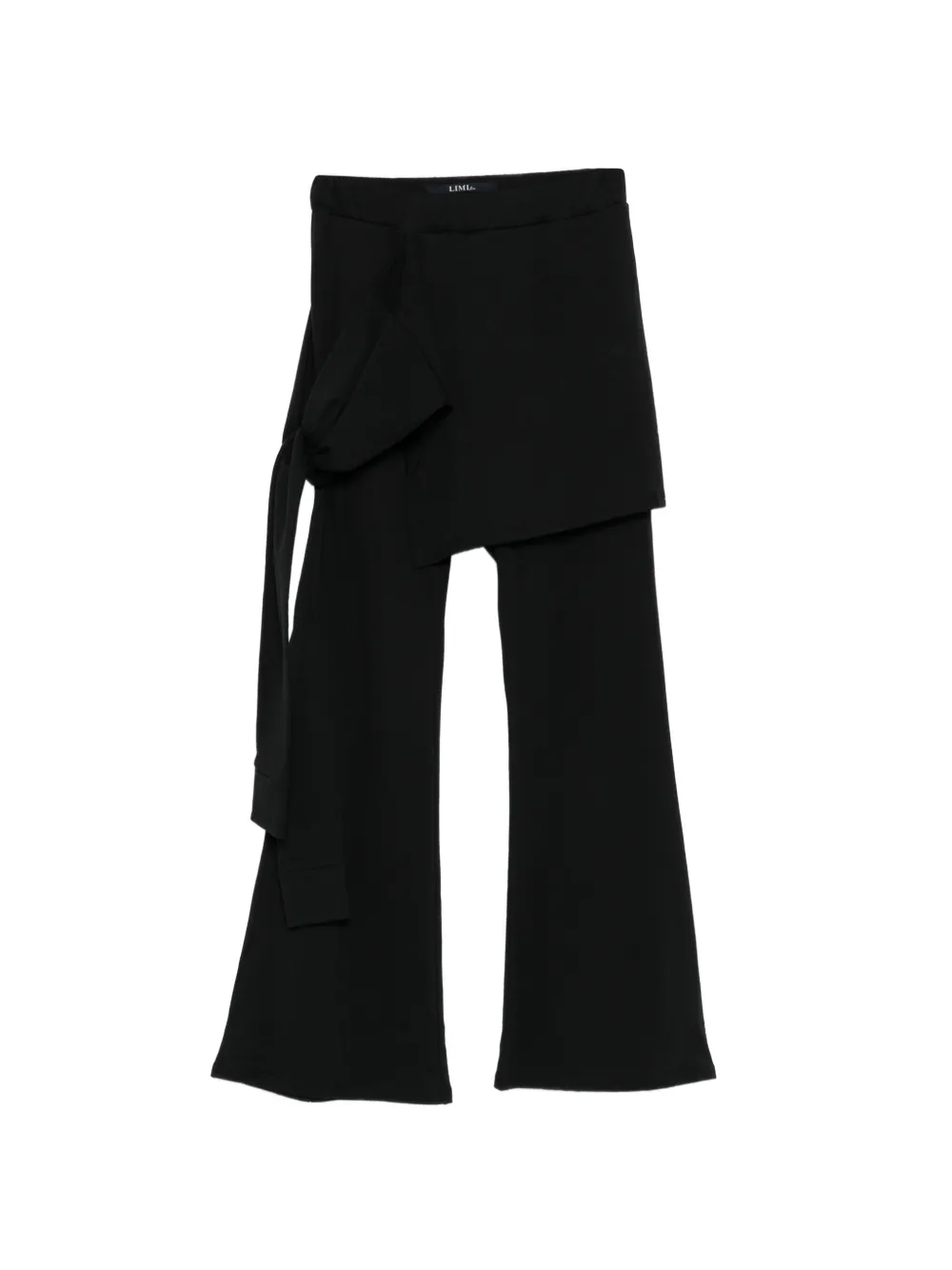 Limi Feu layered cotton trousers - Black