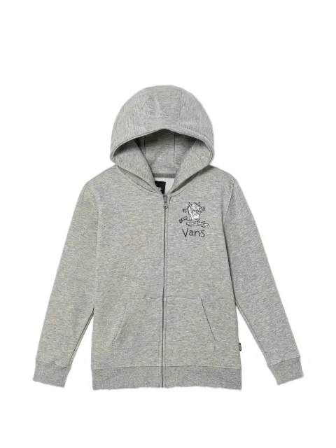 Vans Kids graphic-print zip-up hoodie