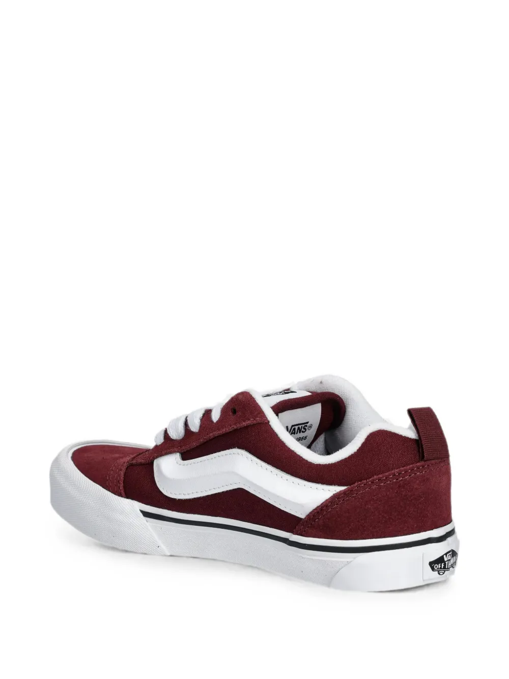 Vans Kids logo-patch panelled sneakers Rood