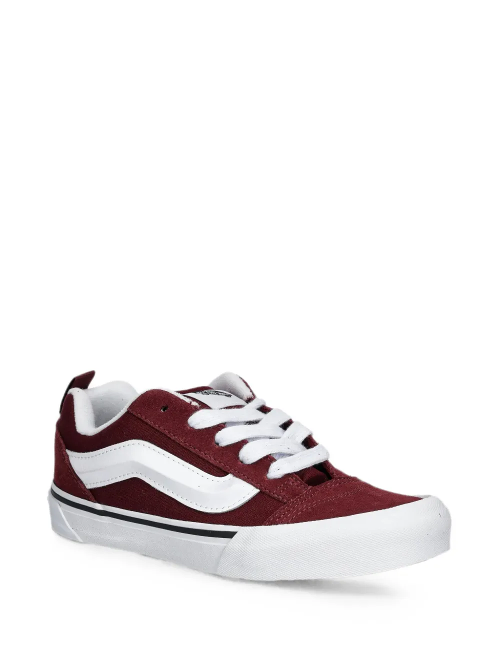 Vans Kids logo-patch panelled sneakers - Rosso